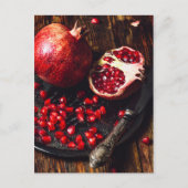 Ruby pomegranate briefkaart (Voorkant)
