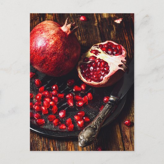 Ruby pomegranate briefkaart (Voorkant)