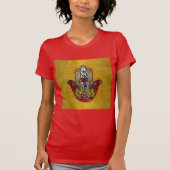 Ruby Pomegranate Heart Red Bird Hamsa T-shirt