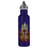 Ruby Pomegranate Heart Red Bird Hamsa Waterfles (Links)