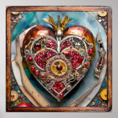 Ruby Pomegranate Heart Steampunk Series Poster (Voorkant)