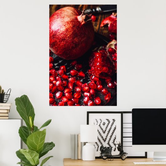 Ruby pomegranate poster (Thuiskantoor)