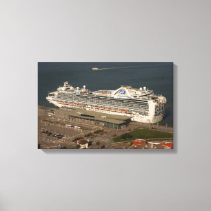 Ruby Princess Cruise, SF Canvas Afdruk