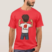 Ruby Programmer Cartoon T-Shirt (Voorkant)