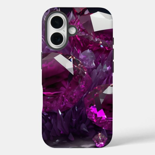 Ruby Radiance Abstract Magenta Hot Pink Crystal Case-Mate iPhone Case (Achterkant)