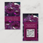 Ruby Radiance Abstract Magenta Hot Pink Crystal Visitekaartje (Voorkant / Achterkant)