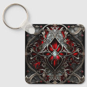 Ruby Radiance Happy Birthday Cancerian Sleutelhanger (Voorkant)