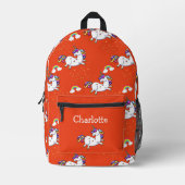 Ruby Rainbow Unicorn Rugzak (Voorkant)