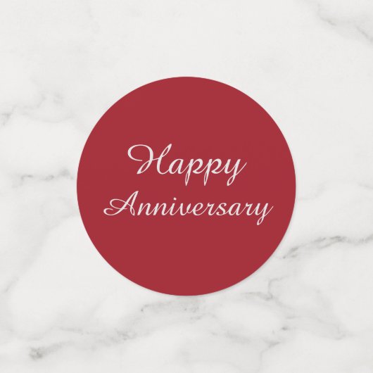 Ruby Red 40th Jubileum Tafeldecoratie Confetti (Kleine voorkant)