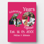 Ruby Red 40th Wedding Jubileum 11 Foto Collage Fotoplaat (voorkant)