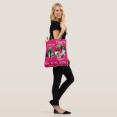Ruby Red 40th Wedding Jubileum 11 Foto Collage Tote Bag (Op model)