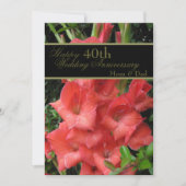 Ruby Red 40th Wedding Jubileum mama en papa (Voorkant)