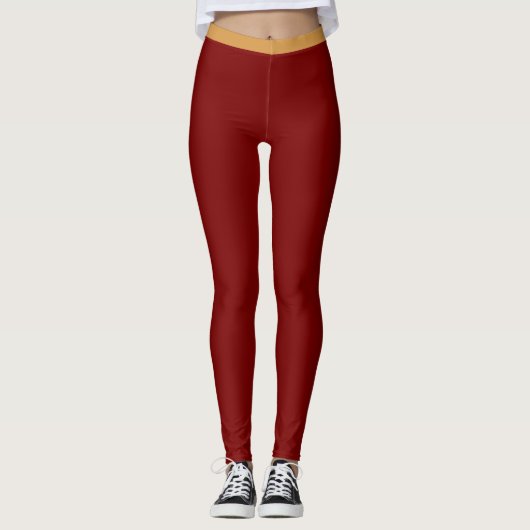 “RUBY RED” – ACTIVEWEAR BROEKENPIPES LEGGINGS (Voorkant)
