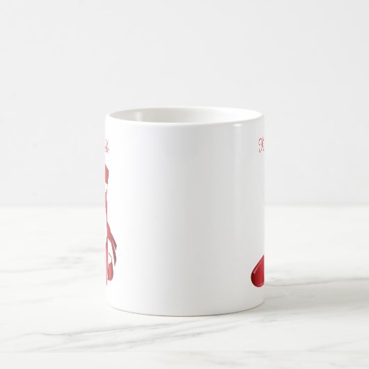 Ruby Red Ballet Slippers w Name Dance Koffiemok (Center)