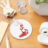 Ruby Red Ballet Slippers w Name Dance Sleutelhanger