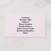 Ruby Red Bijoux Textured Mosaic Tiles Pattern Visitekaartje (Achterkant)