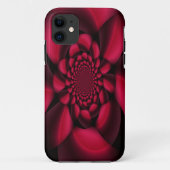 Ruby Red Black Petal Case-Mate iPhone Case (Achterkant)