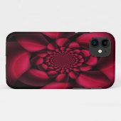 Ruby Red Black Petal Case-Mate iPhone Case (Achterkant (horizontaal))