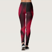 Ruby Red Black Petal Leggings (Achterkant)
