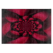 Ruby Red Black Petal Snijplank (Voorkant)