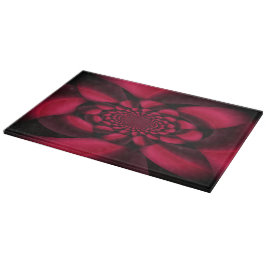 Ruby Red Black Petal Snijplank