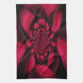 Ruby Red Black Petal Theedoek (Verticaal)