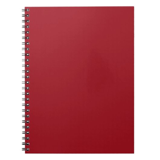 Ruby Red Bold Colour Design Notitieboek (Voorkant)