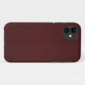 Ruby Red Carbon Style Print Decor Case-Mate iPhone Case (Achterkant (horizontaal))