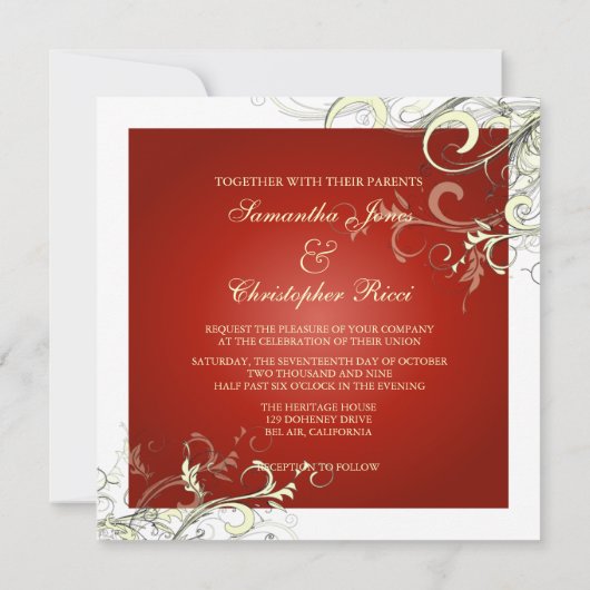 RUBY RED + CREAM SWIRLS KAART (Achterkant)