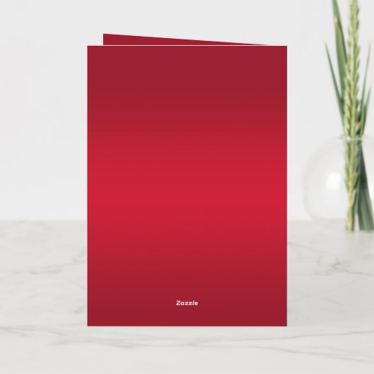 Ruby Red Decoration 25th Birthday Bedankkaart (Achterkant)