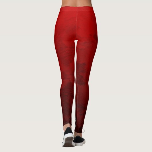 Ruby Red Design Leggings (Achterkant)