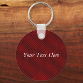 Ruby Red en Black Pattern Sleutelhanger (Voorkant)