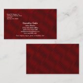 Ruby Red en Black Pattern Visitekaartje (Voorkant / Achterkant)