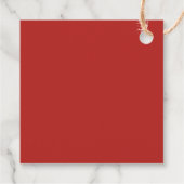 Ruby Red en Goud 30e Verjaardagsfeest Dank je wel Bedankjes Labels (Achterkant)