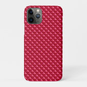 Ruby red, enamel look, bestudeerd raster Case-Mate iPhone case (Achterkant)