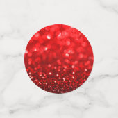 Ruby-Red faux glitter print Confetti (Kleine voorkant)