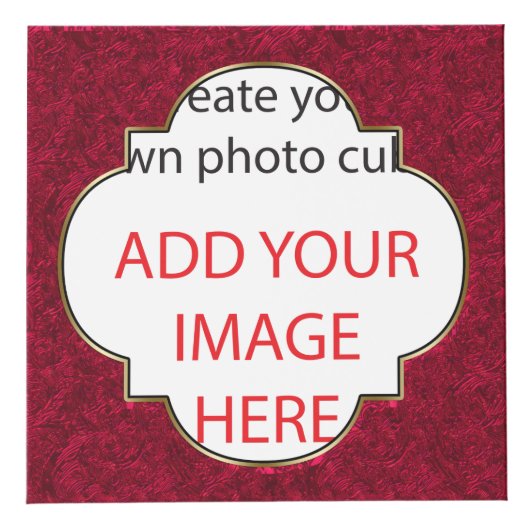 Ruby Red Folie Kijk Lijst TOEVOEGEN UW AFBEELDINGE (Voorkant)