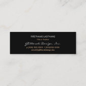 Ruby Red Glam Skinny Bizcard Mini Visitekaartje (Achterkant)