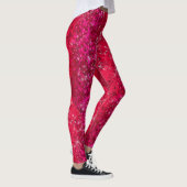 Ruby Red Glitter Sparkly Bling Mode Yoga Pants Leggings (Rechts)