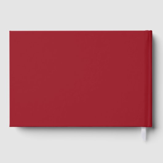Ruby Red Gold Foil 40e bruiloft Jubileum Gastenboek (Achterkant)