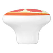 Ruby Red Grapefruit Juicy Sweet Citrus Fruit Slice Keramische Knop (Zijkant)