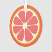 Ruby Red Grapefruit Juicy Sweet Citrus Fruit Slice Ornament (voorkant)