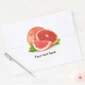 Ruby Red grapefruit Ronde Sticker (Envelop)