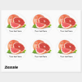 Ruby Red grapefruit Ronde Sticker (Vel)