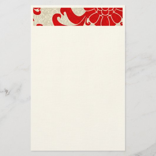 Ruby Red grens met zakelijke Logo Briefpapier (Achterkant)