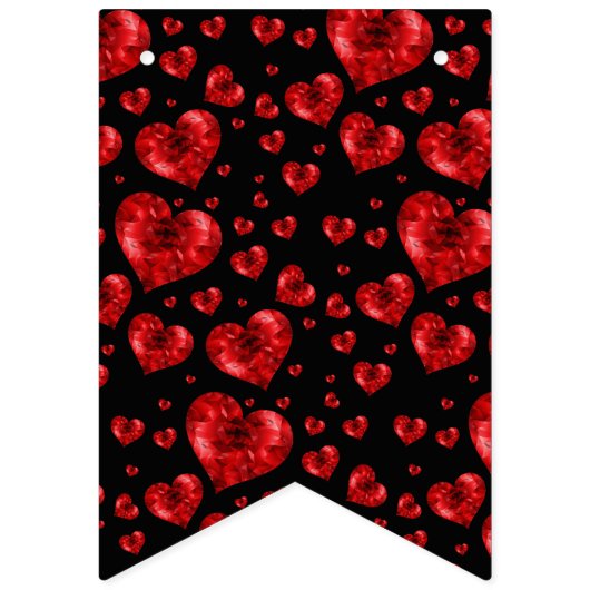 Ruby Red Heart Pareltjes Vlaggetjes (Eerste vlag)