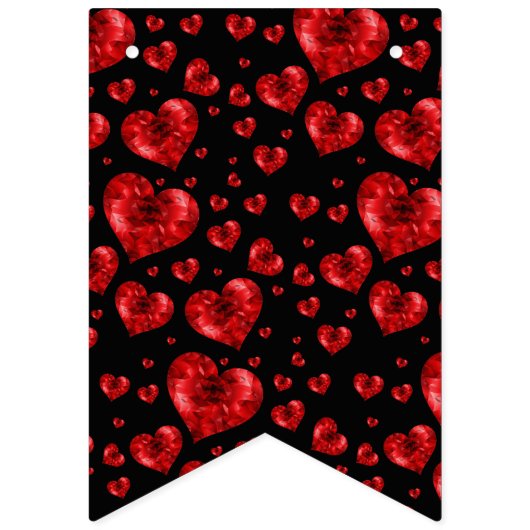 Ruby Red Heart Pareltjes Vlaggetjes (Derde vlag)