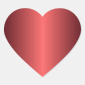 Ruby Red Heart Sticker (Voorkant)