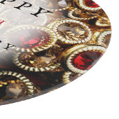 Ruby Red Jeweled 40th Wedding Jubileum Snijplank (Hoek)