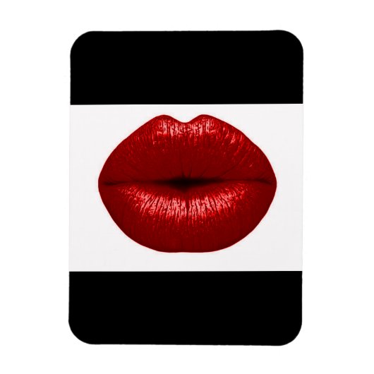 RUBY RED LIPSTICK MAKEUP BEAUTY MODE SALLIPS MAGNEET (Verticaal)
